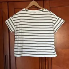 無印　良品計画　ストライプデザイン 半袖Tシャツ