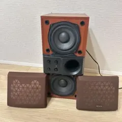 ☆送料無料 美品 DENON デノン DSW-555 ウーファー 木目 美品✨ DENON デノン DSW-555 ウーファー 木目 重低音 オーディオ