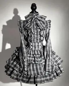 【クリスマスキャンペーン】CATCOCOON長袖 セットアップ 黒チェック