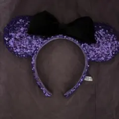 カチューシャ 紫色 スパンコール