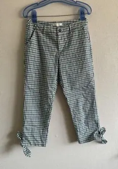 grove 爽やかチェック柄カジュアルパンツ　M