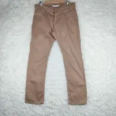 ベージュ スリムフィット チノパン