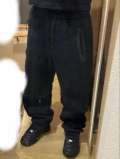 nike テックフリーススウェットパンツ ブラック バギー ワイド