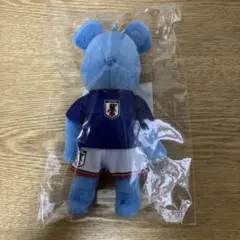 BE@RBRICK サッカー 日本代表 ぬいぐるみキーホルダー ベアブリック