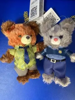 ユニベアシティ パウキャロット パウシクル ぬいぐるみキーホルダー キーチェーン ディズニーストア ユニベアシティ パウシクル パウキャロット キー