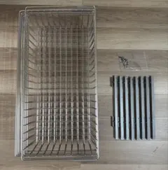 無印良品 ステンレスユニットシェルフ 追加用ワイヤーバスケット 84cm 3個 2025年最新】無印良品 ユニットシェルフ 追加用ワイヤー