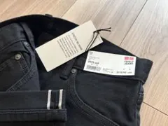 UNIQLO スリムフィットジーンズ ストレッチセルビッジ 赤耳 デニム 29