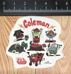 087 ステッカー Coleman 125th ランタン　テント　BBQのサムネイル