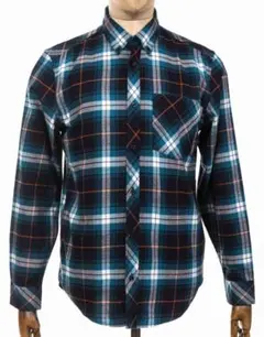 Carhartt wip phil shirts ネイビーターコイズ