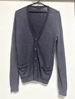 JIL SANDER ジルサンダー シルク混Vネックカーディガン 44 - メルカリ
