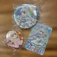 ワンダフルプリキュア キュアニャミー　缶バッジ　キラキラカードグミ　匿名配送