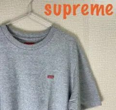 supreme⭐︎ミニボックスロゴ グレー 半袖Tシャツ メンズ シンプルのサムネイル