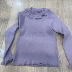 エニイファム　秋冬用　ラベンダーカラー長袖カットソー120