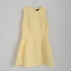 ZARA ザラ ノースリーブワンピース イエロー 黄色Aライン ミニワンピ