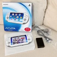 PS Vita PCH-1100 クリスタルホワイト 本体箱付　Wi-Fi/3G