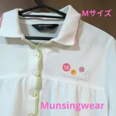 Munsingwear ゴルフポロシャツ ホワイト Mサイズのサムネイル