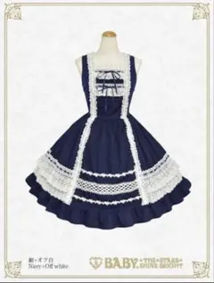 7/4まで BABY Fragrant Floral Menuet JSK 紺 - メルカリ