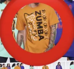 ZUMBA オレンジ グラフィックTシャツ ONE SIZEのサムネイル