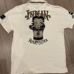 Indian Motorcycle ベティブープ ポロシャツ M ホワイト刺繍のサムネイル