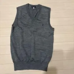 EAST BOY グレー Vネック ノースリーブ セーター L