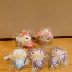 サンリオ クレープおくるみマスコット 5点セット
