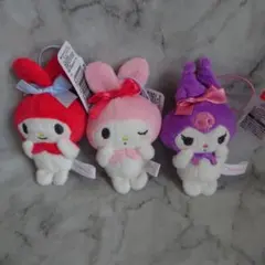 サンリオ　マイメロ　クロミぬいぐるみキーホルダーセット