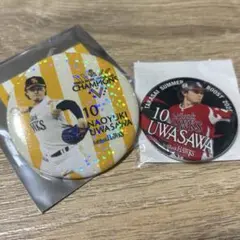 福岡ソフトバンクホークス　上沢直之　缶バッジ