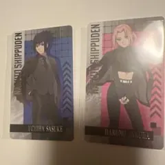 NARUTO-ナルト- 疾風伝 特典 イラストカード うちはサスケ 春野サクラ