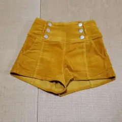 repipi armario コーデュロイショートパンツ マスタード 双子②