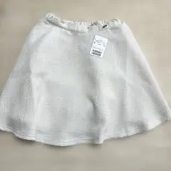 【新品未使用タグ付き】メゾピアノmezzo piano 白ツイードスカート