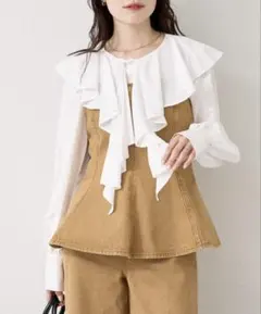 デニム ペプラム ビスチェのサムネイル
