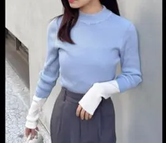 新品☆ INGNI イング 配色リブニット Web限定 ハイネック 長袖 ニット