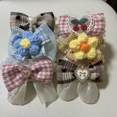 犬用リボンアクセサリー6個セット