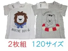 キッズ Ｔシャツ １２０サイズ ２枚組【新品】