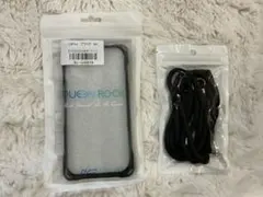 スマホショルダー iPhone13Pro ケース クリア 【シリコン】×ブラック