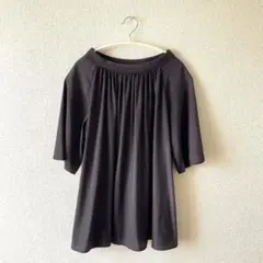 A day in the life 5分袖　ブラウス　ネイビー系