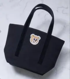 新品 フェイラー オールドテディ ワッペントートバッグ ブラック L 小