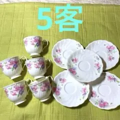 ノリタケ Studio Collection 花柄 カップ＆ソーサー5客