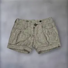 ヘリンボーン パターン ショート パンツ M