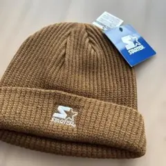 値下げ　新品　STARTER ブラウン ニット帽 ST-KNCP02のサムネイル