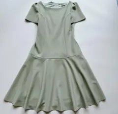 人気カラー♡フォクシー　ペプラムドレス　ミントグリーン　ワンピース　38