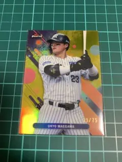 2025topps finest 36 タイガース 前川右京 イエローパラレル