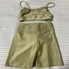 ヨガウェア 上下セット スポーツブラ ショートパンツ