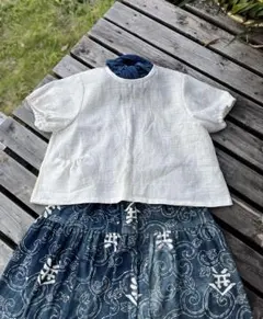 希少　古い有松絞り浴衣を使ったバルーンパンツ　藍染木綿　パジャマズボン 希少 古い有松絞り浴衣を使ったバルーンパンツ 藍染木綿 パジャマ