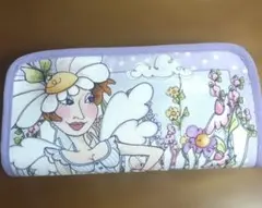 ロラライハリス、Very　Fairy花と少女のイラストやりく 長財布 パープル系