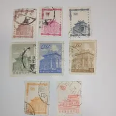 中国 使用済切手 セット 8枚