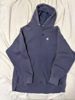 Champion パーカー XL　ネイビー Reverse wave