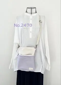 ウィステリア＆キナリ　小さめショルダーバッグ　スマホポーチ　akaneko