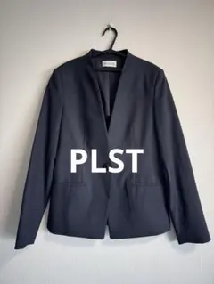 PLST リネンブレンド カラーレスジャケット ネイビーのサムネイル