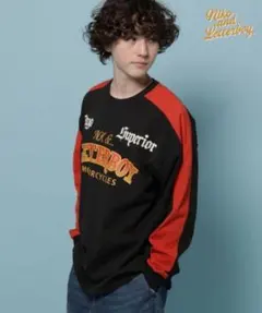 ニコアンド LETTERBOY(レターボーイ)コラボモーターサイクルTEE 長袖のサムネイル